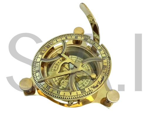 Brass Sundial Compass Nautical Vintage Sundial Compass