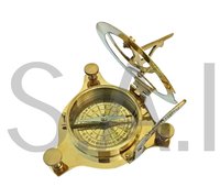 Brass Sundial Compass Nautical Vintage Sundial Compass
