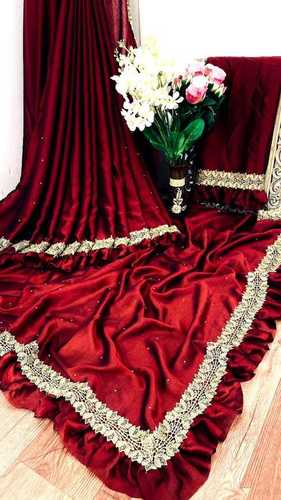RUFFLE SAREE