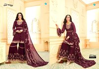 Your Choice Riyasat Georgette Sharara Style Designer Salwar Suit Catalog
