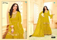Your Choice Riyasat Georgette Sharara Style Designer Salwar Suit Catalog