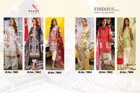 Kaara Suits Firdous Lawn Vol 7 Cotton Print With Work Pakistani Dress Material Catalog