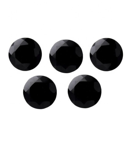 10mm Black Spinel Faceted Round Loose Gemstones