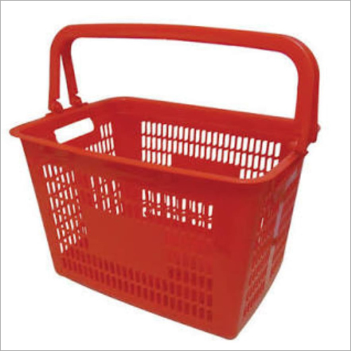 Red Plastic Laundry Basket