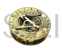 Nautical Brass Sundial Compass Round Brass Marine Sun Dial Compass