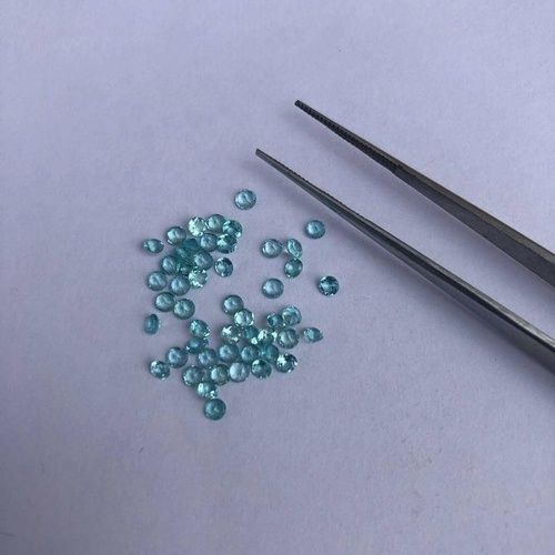 1.75mm Blue Apatite Faceted Round Loose Gemstones