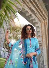 Tanishk Fashion Bandhani Pure Lawn Cameric Printed Dress Material Catalog