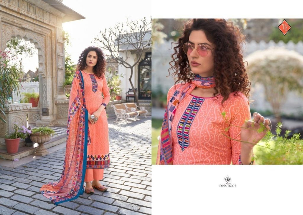 Tanishk Fashion Bandhani Pure Lawn Cameric Printed Dress Material Catalog