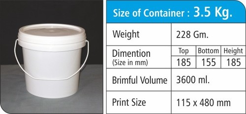 3.5Kg Plastic Grease Container