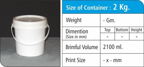 2Kg Plastic Grease Container