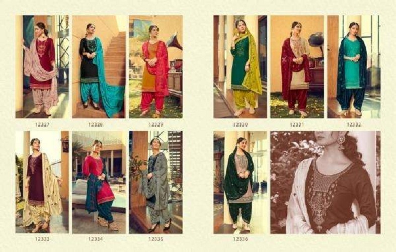 Kalaroop Patiyala Vol 30 Jam Silk Cotton With Work Dress Material Catalog