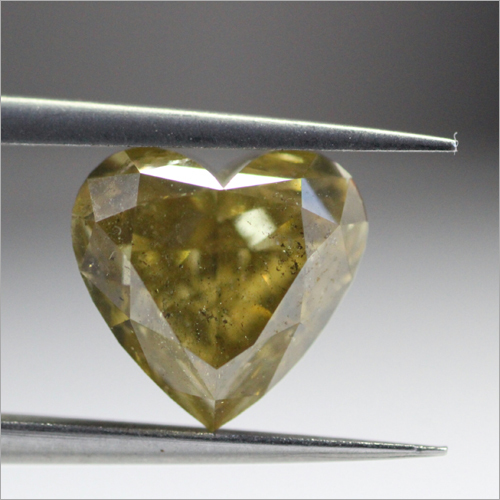 Fancy Yellow Chameleon Heart Diamond