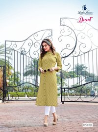 Ladies Flavour Decent Rayon Printed Kurti Catalog