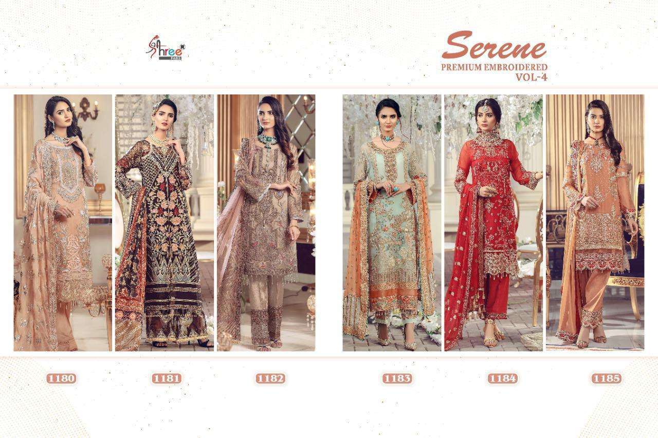 Shree Fabs Serene Premium Embroidered Vol 6 Georgette Pakistani Suits Catalog