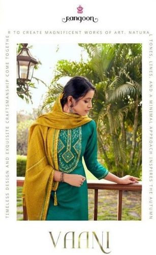 Rangoon Vaani Cotton Silk With Work Readymade Salwar Suit Catalog