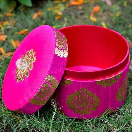 Embossing Mdf Round Gift Box