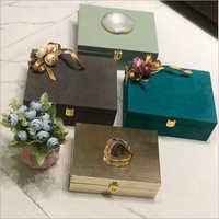 Suede Lockable Decorative Jewelry Gift Box