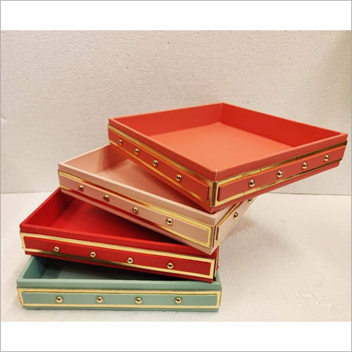 Leatherette trays