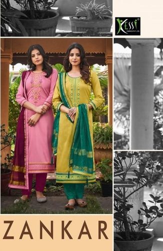 Kessi Zankar Jam Silk With Khatli Work Dress Material Catalog