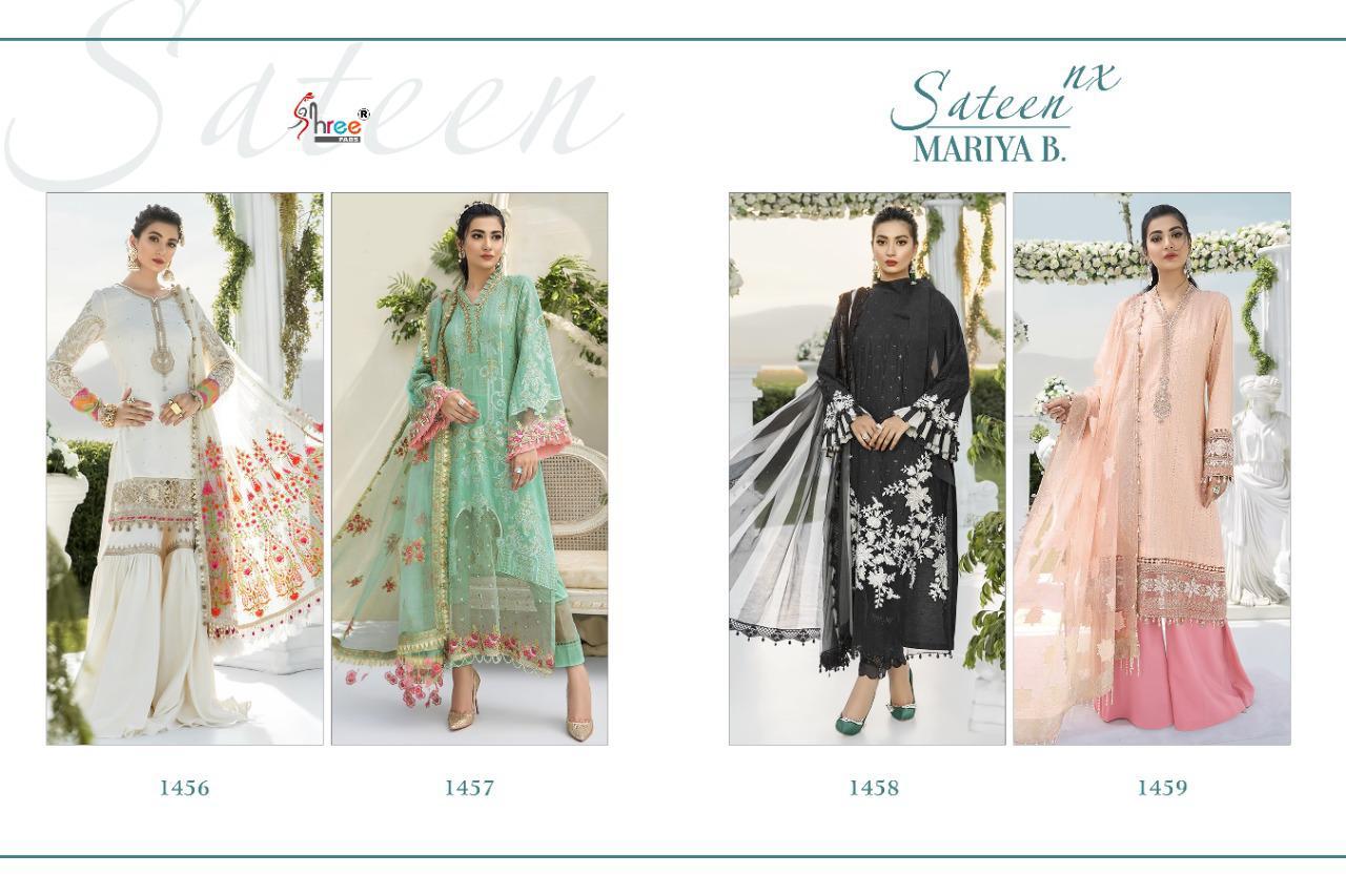 Shree Fabs Mariya B Sateen Nx Jam Cotton Pakistani Suit Catalog