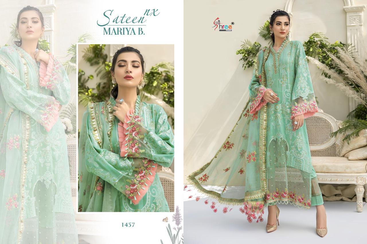 Shree Fabs Mariya B Sateen Nx Jam Cotton Pakistani Suit Catalog