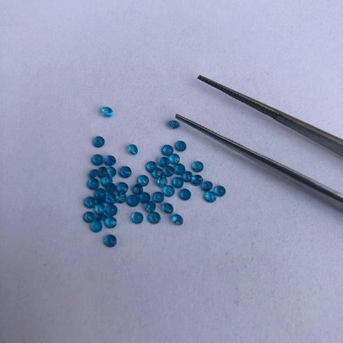 2.5mm Neon Apatite Faceted Round Loose Gemstones