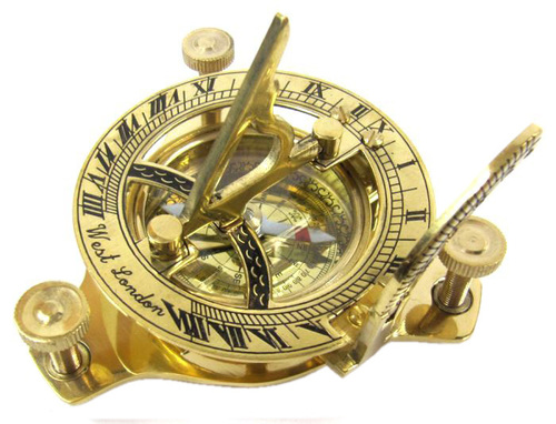 Nautical Vintage 3 inch Sundial compass