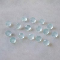 4mm Aqua Chalcedony Faceted Round Loose Gemstones Grade: Aaa