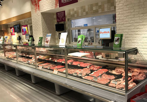 Plug In Firat Meat Display Server Over Counter 