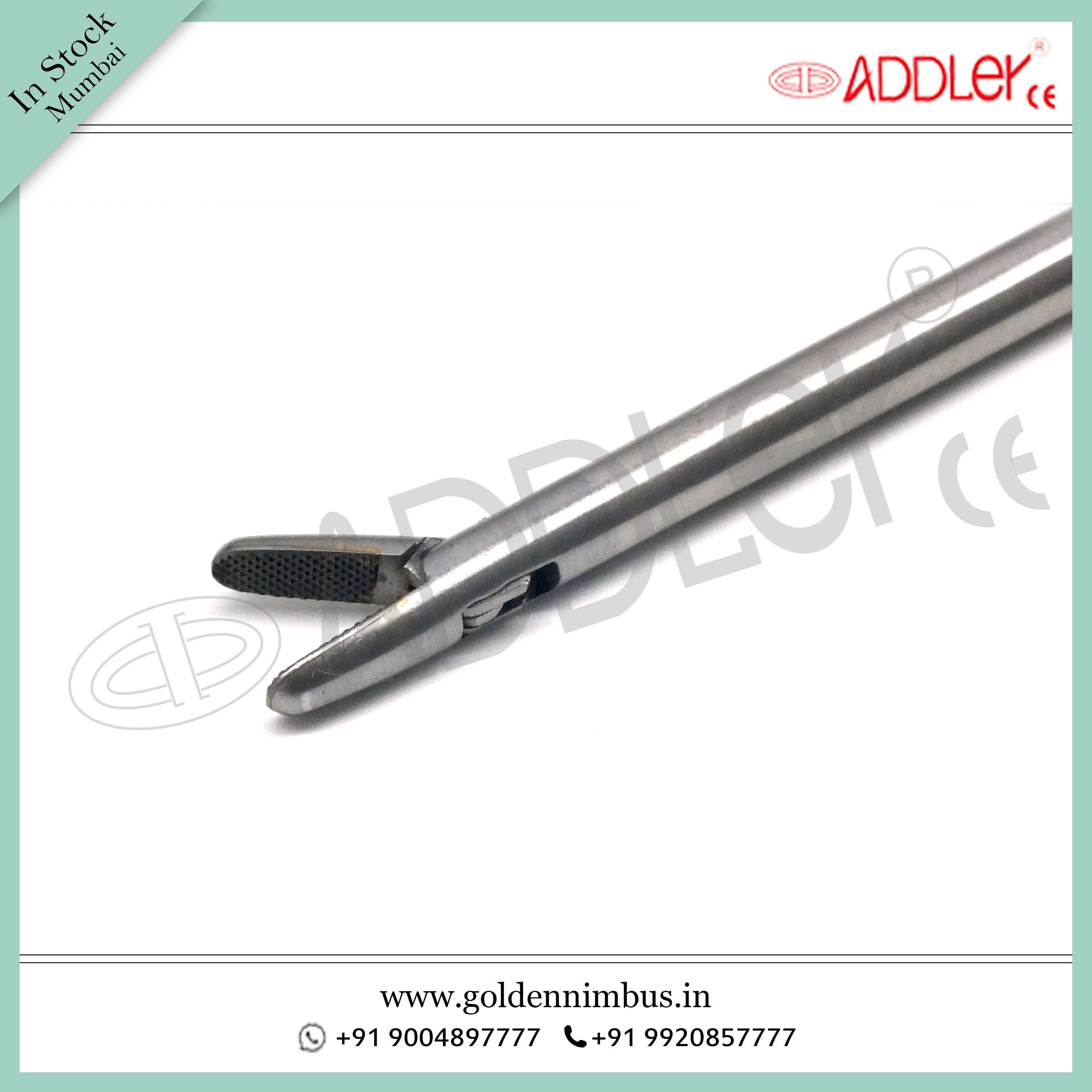 Brand New ADDLER Laparoscopic 5mm Straight Needle Holder Storz Type Handle