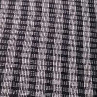 Black Small Check Lamination Fabric