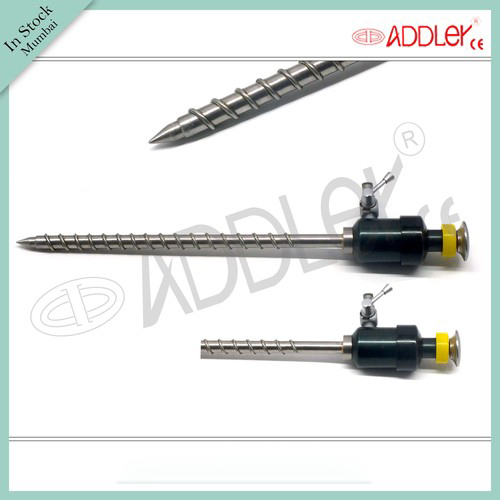 Brand New ADDLER Laparoscopic 5mm Spiral Magnet Trocar