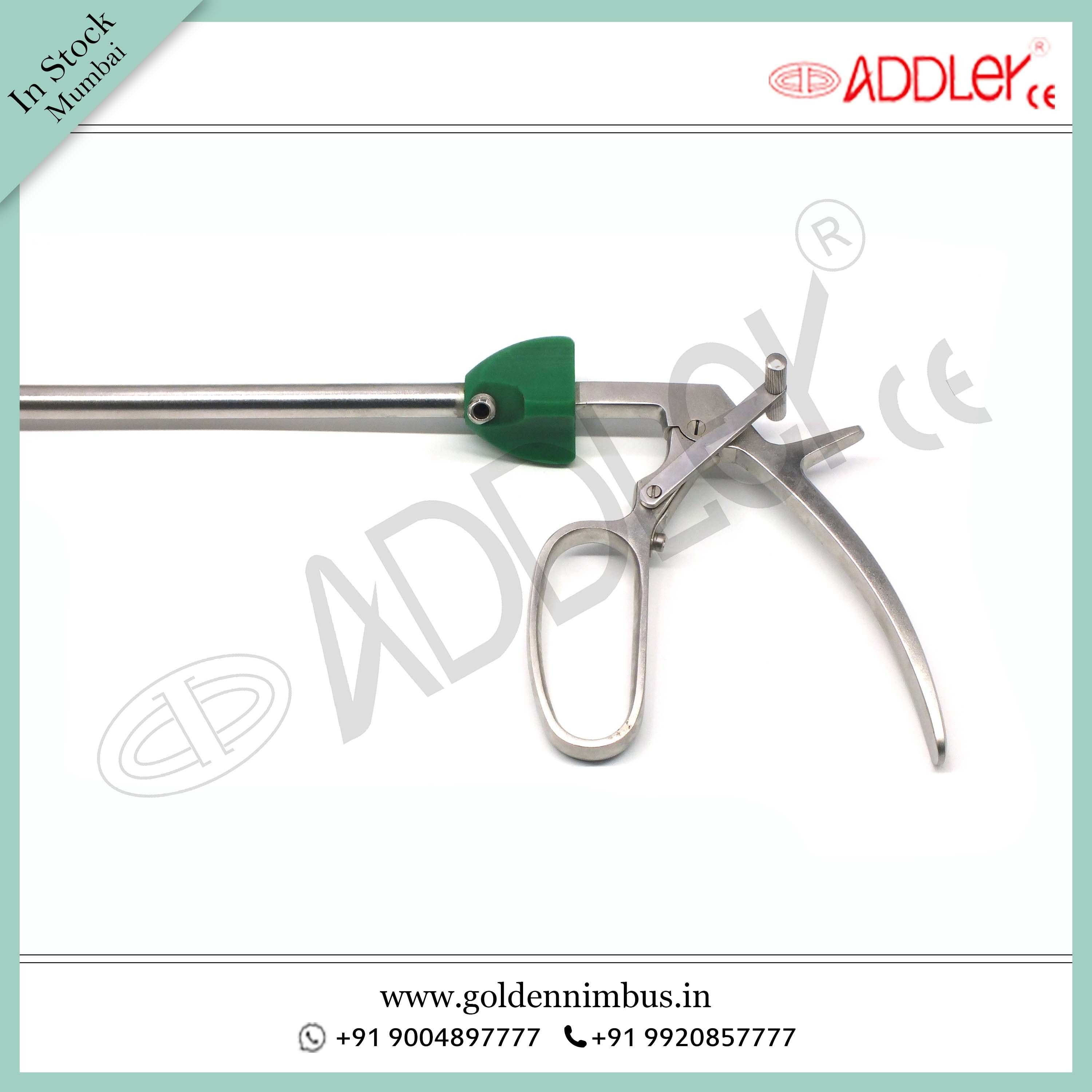 Brand New ADDLER Laparoscopic 10mm Bulldog Clip Applicator with 6 Attachments