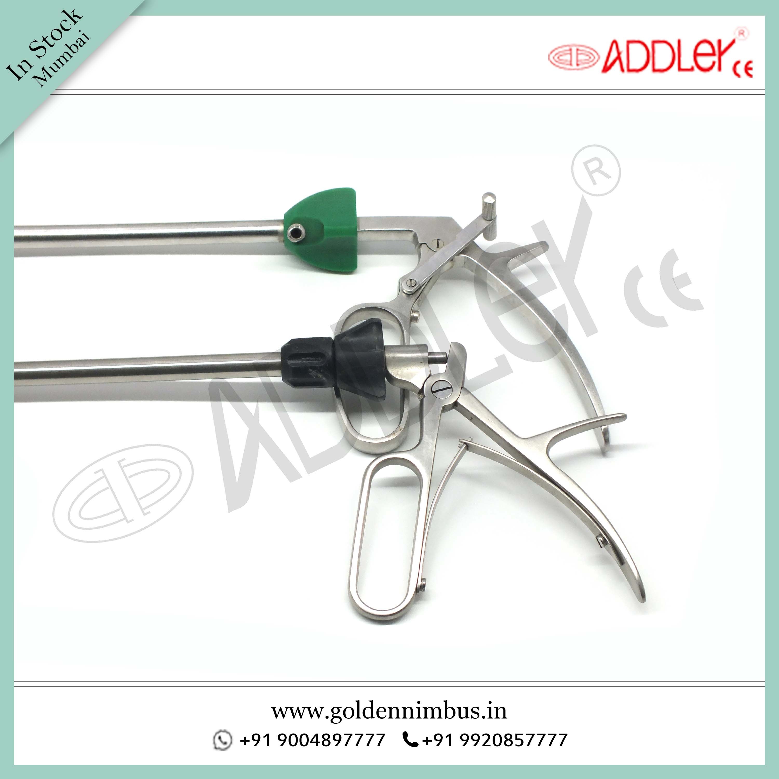 Brand New ADDLER Laparoscopic 10mm Bulldog and Hem-O-Lock Clip Applicator