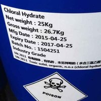 Chloral Hydrate - Cas No. 302-17-0, Net Weight 25 Kg, Gross Weight 26.7 Kg, Un Number 2811, Usage: Pharmaceutical & Chemical Synthesis