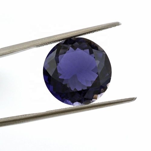 7mm Iolite Faceted Round Loose Gemstones