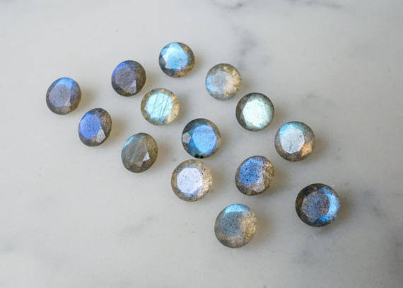 3mm Labradorite Faceted Round Loose Gemstones