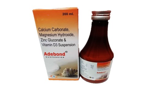 Calcium Carbonate Magnesium Hydroxide Zinc Gluconate And Vitamin D3 Suspension Syrup