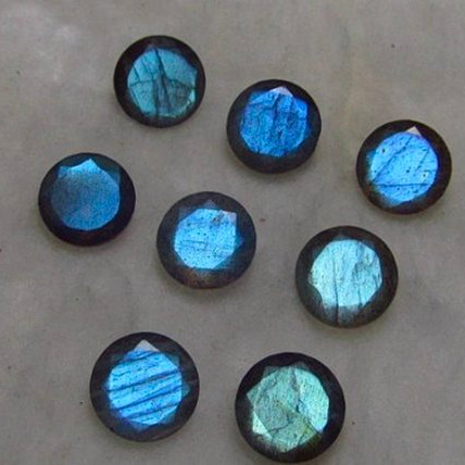 8mm Labradorite Faceted Round Loose Gemstones