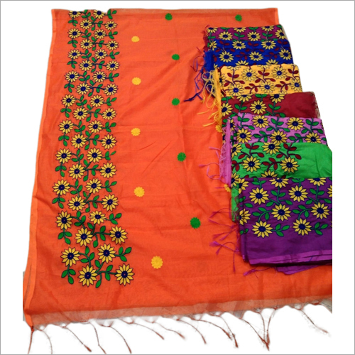 Available In Different Color Ladies Handloom Surjomukhi Saree