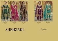 Amyra Designer Shehzadi Silk Jacquard Designer Salwar Suit Catalog
