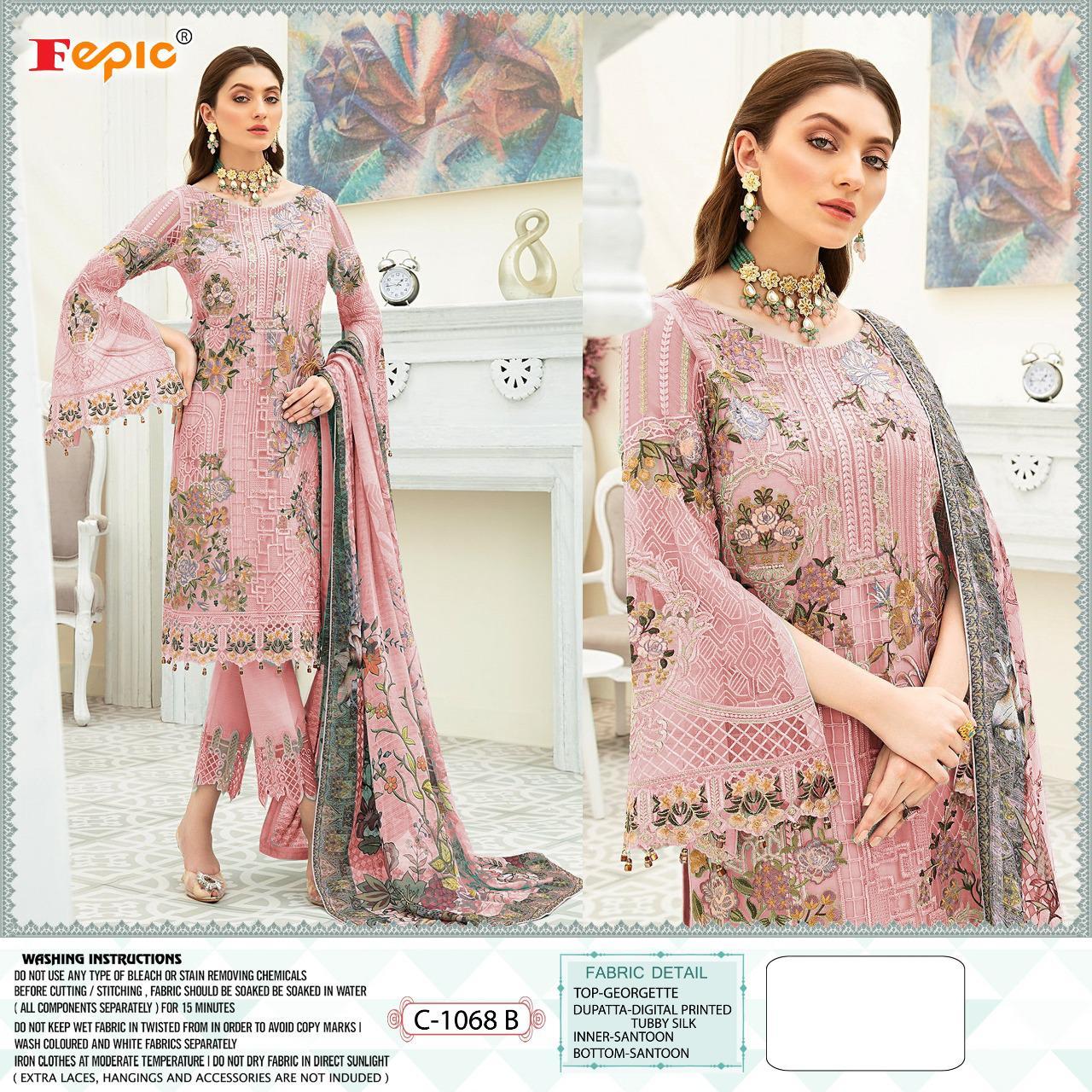 Fepic Rosemeen Dynamic Georgette With Embroidery Work Pakistani Suit Catalog