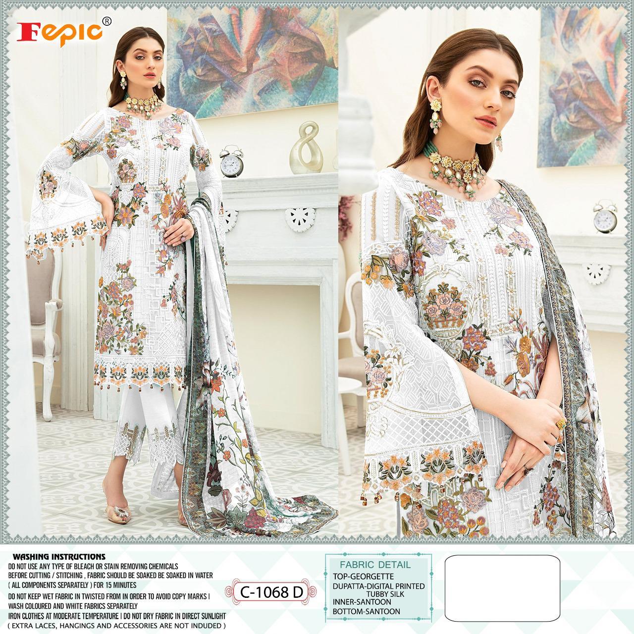 Fepic Rosemeen Dynamic Georgette With Embroidery Work Pakistani Suit Catalog