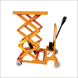 Manual Lift Table With Wheel By DARSHAN INDUSTRIES