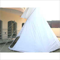 Tipi Tents - Pvc & Canvas, 16 Foot Size, White Color - Durable, Flame Retardant, Customized Design, Smooth Surface Finish
