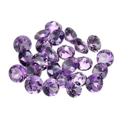 12mm Brazil Amethyst Faceted Round Loose Gemstones
