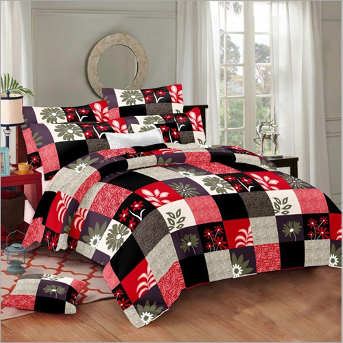 3D Double Bed Bed Sheet