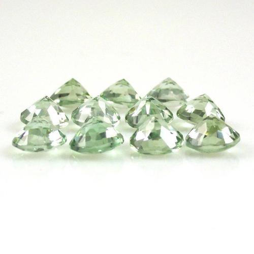 6mm Green Amethyst Faceted Round Loose Gemstones