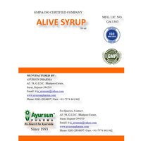 Ayurvedic Syrup For Impaired Liver Function -alive Syrup