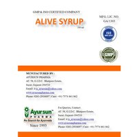 Ayurvedic Herbal Syrup For Liver Tonic-Alive Syrup
